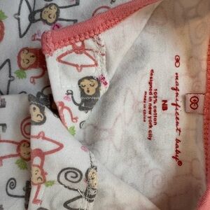 Magnificent Baby Newborn Monkey Print Onesie